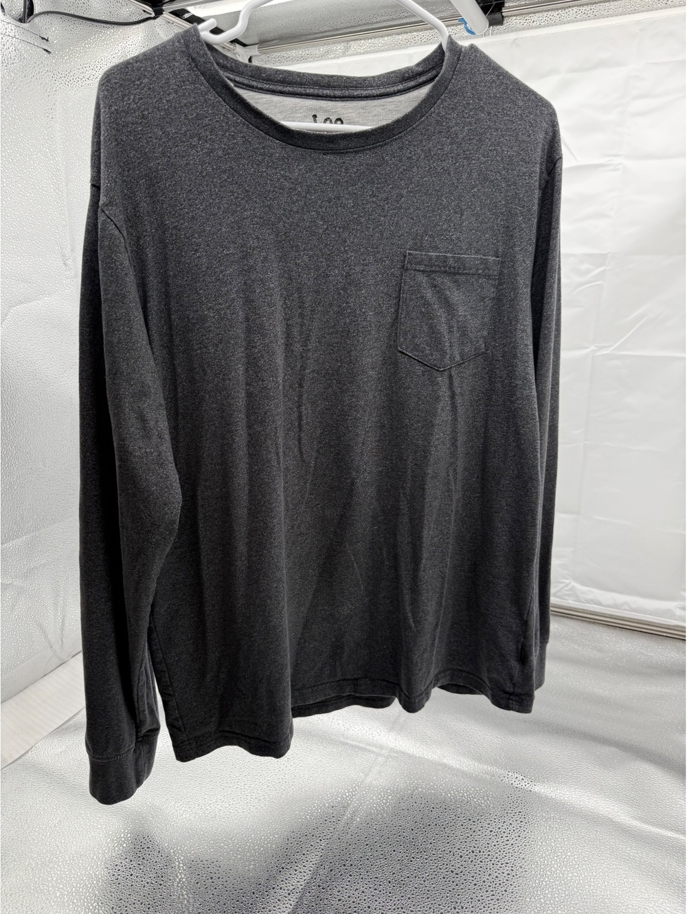Lee Premium Select Men's Long Sleeve Pocket T-Shirt Medium Charcoal Gray